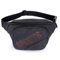 Wholesale Promotional Customized Logo Printing Light Weight Canvas Adjustable Belt Bumbags Crossbody Chest Men Sport Fanny Pack Waist Bag